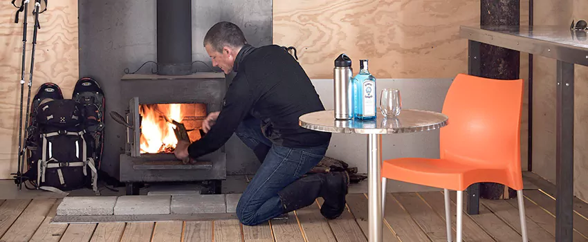 Open Hearth Wood Fireplace Installation in Orillia, ON