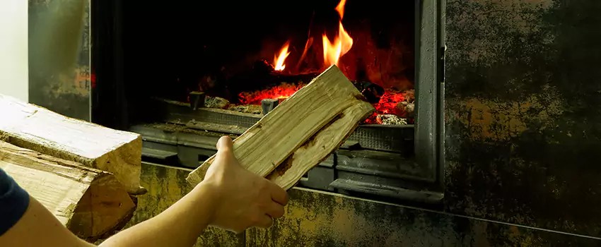 Wood Stove Heat Resistant Wall Repair in Orillia, Ontario