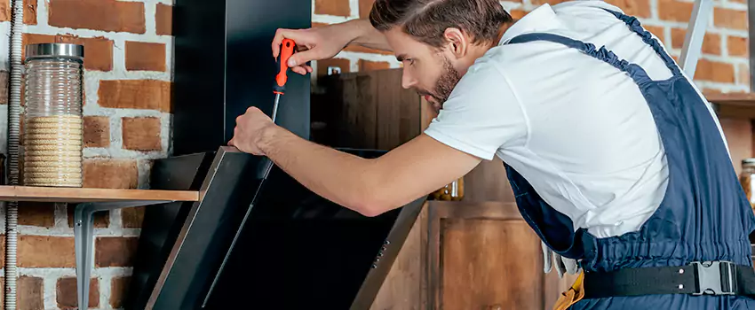 Old Rusted Metal Fireplace Repair And Replacement in Orillia, ON